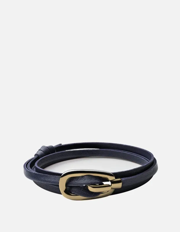 New Gamle Leather Bracelet, Gold Plated sold by Miansai