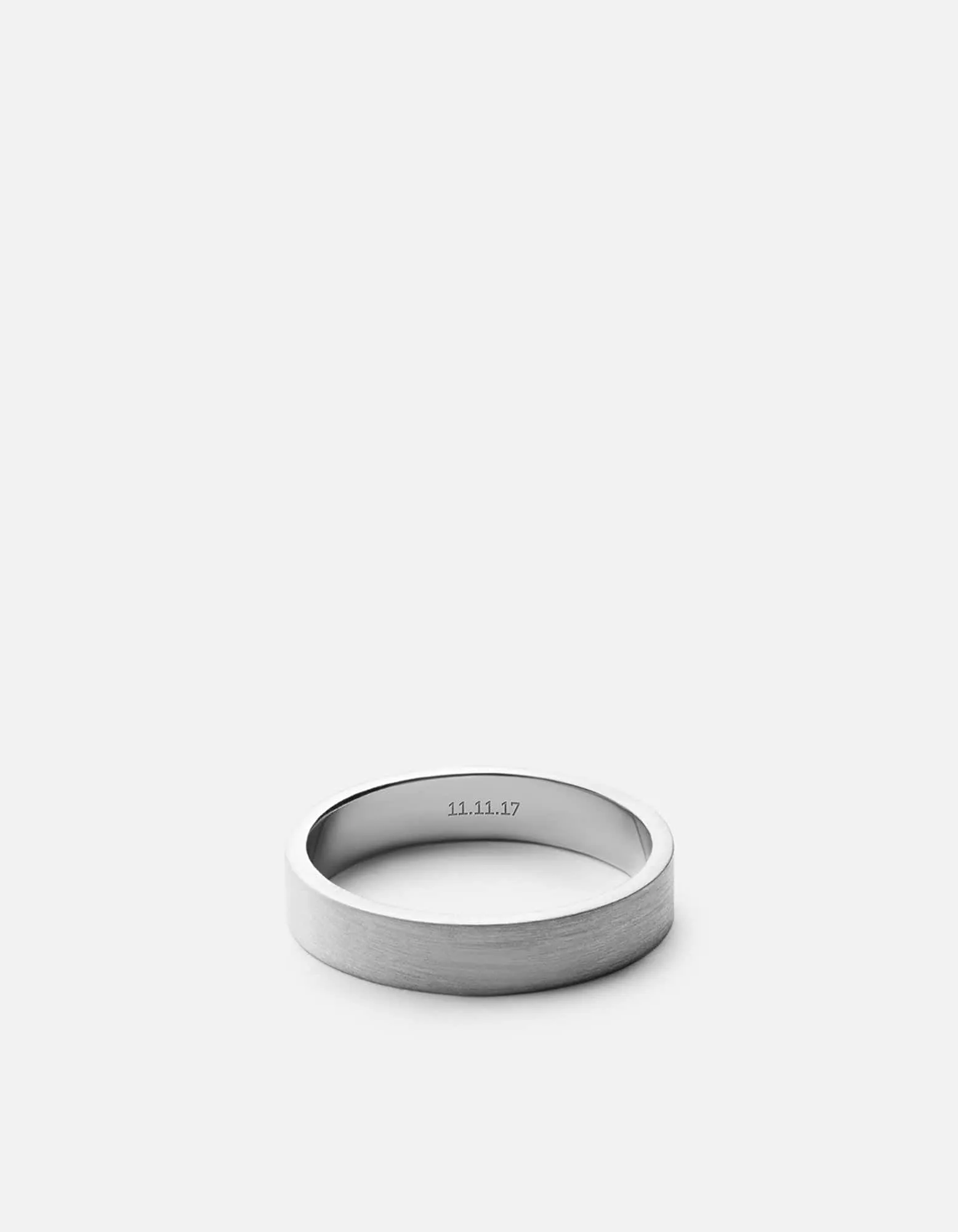 4mm Silver Band, Matte Silver sold by Miansai product image thumbnail 4