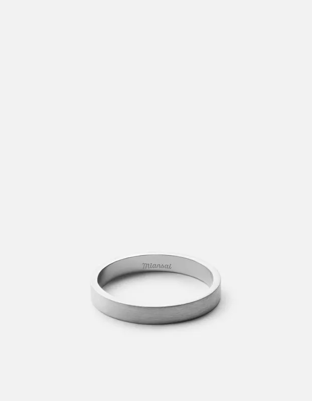 3mm Silver Band, Matte Sterling Silver sold by Miansai