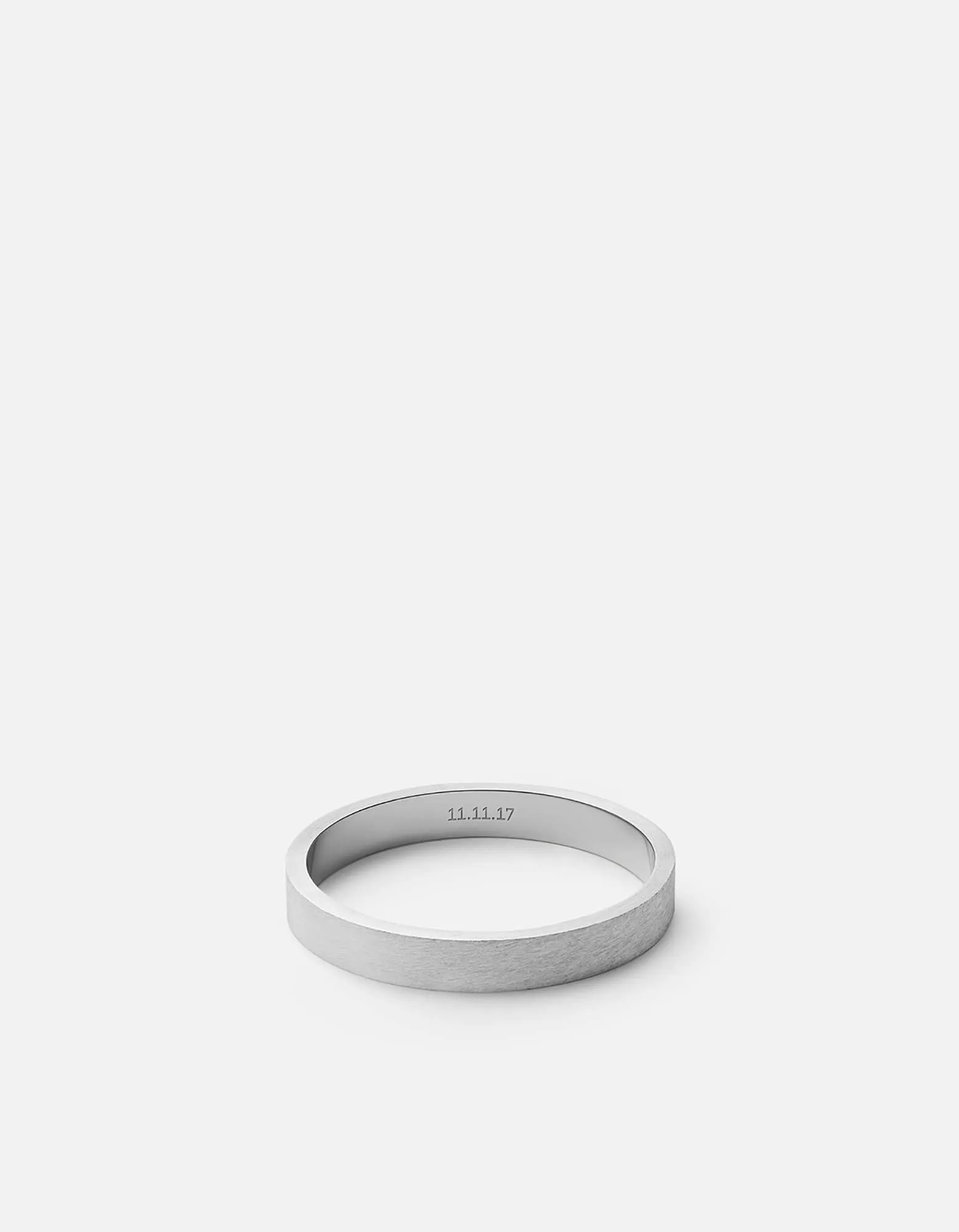 3mm Silver Band, Matte Sterling Silver sold by Miansai product image thumbnail 4