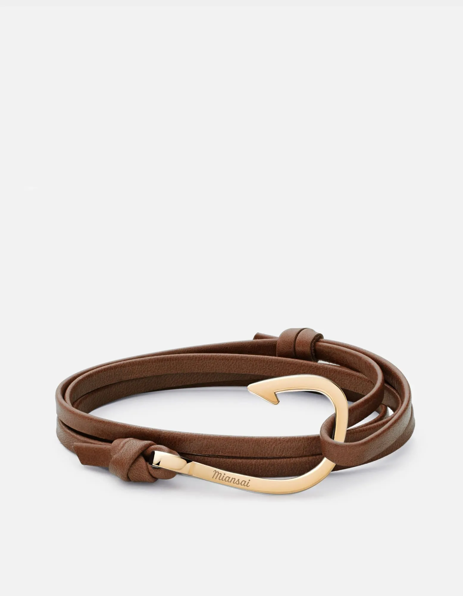 Hook Leather Bracelet, Gold sold by Miansai product image thumbnail 4