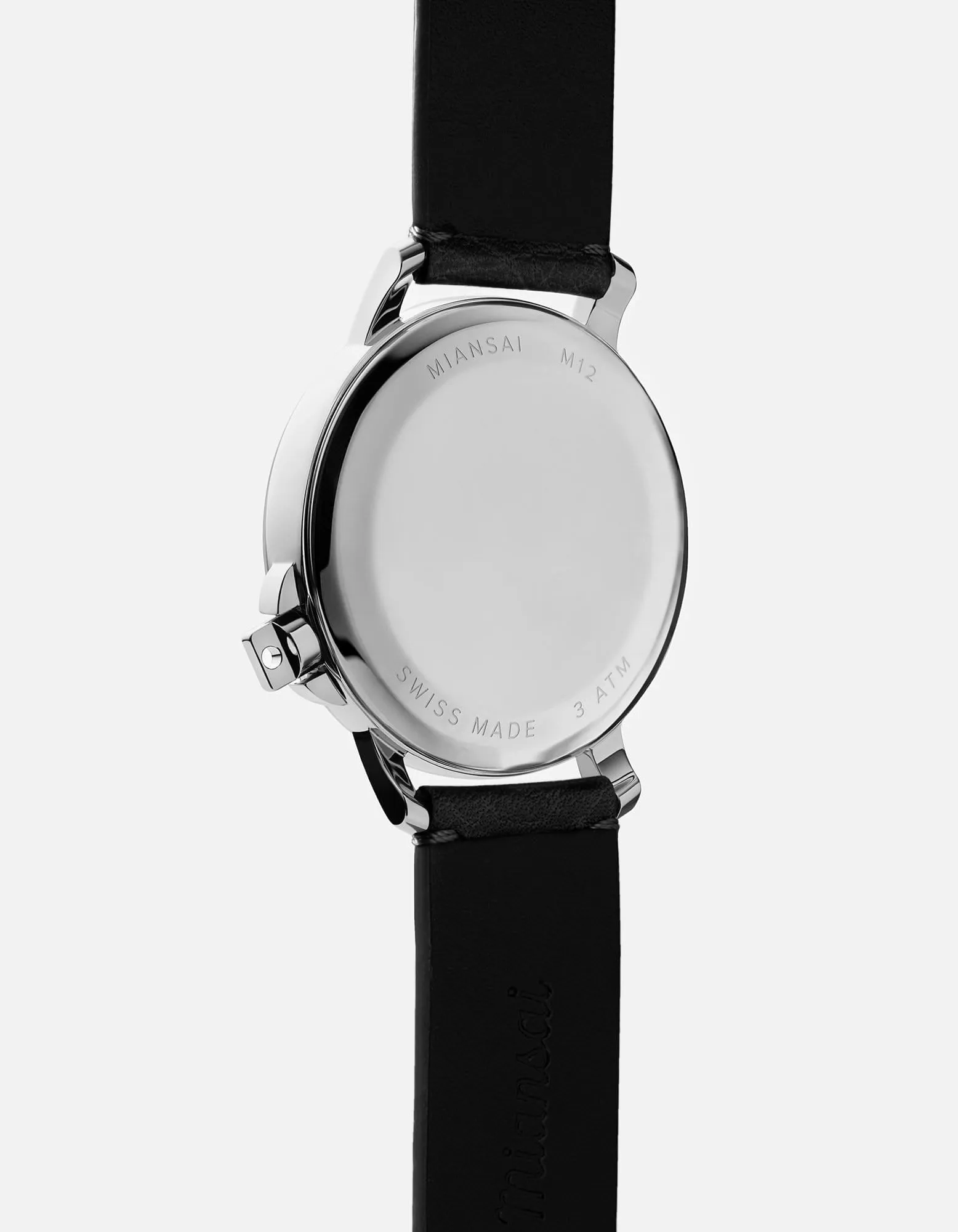 M12 Swiss Silver Asphalt Leather sold by Miansai product image thumbnail 2