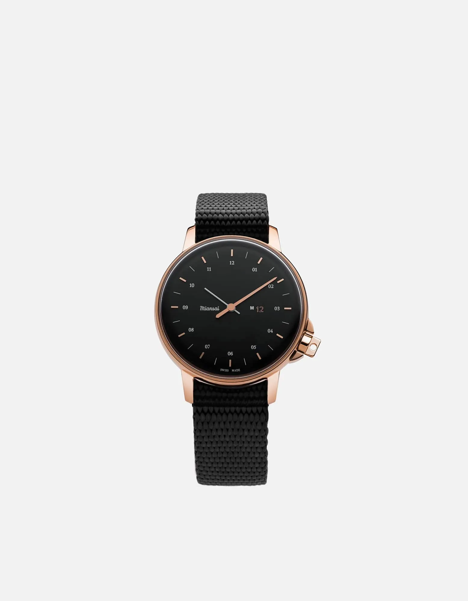 M12 Swiss Rose|Black Black Nylon sold by Miansai