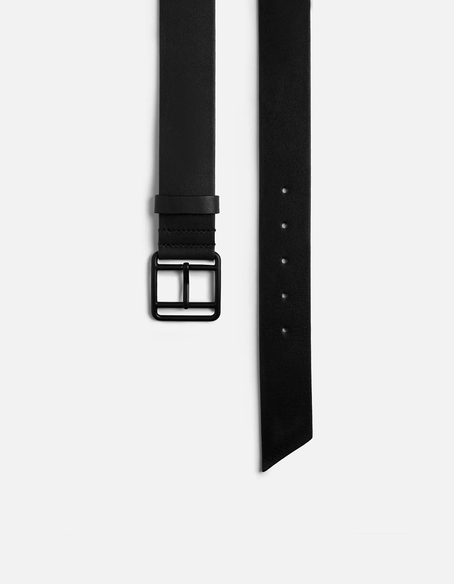 Black Leather Belt, Noir Buckle sold by Miansai product image thumbnail 2
