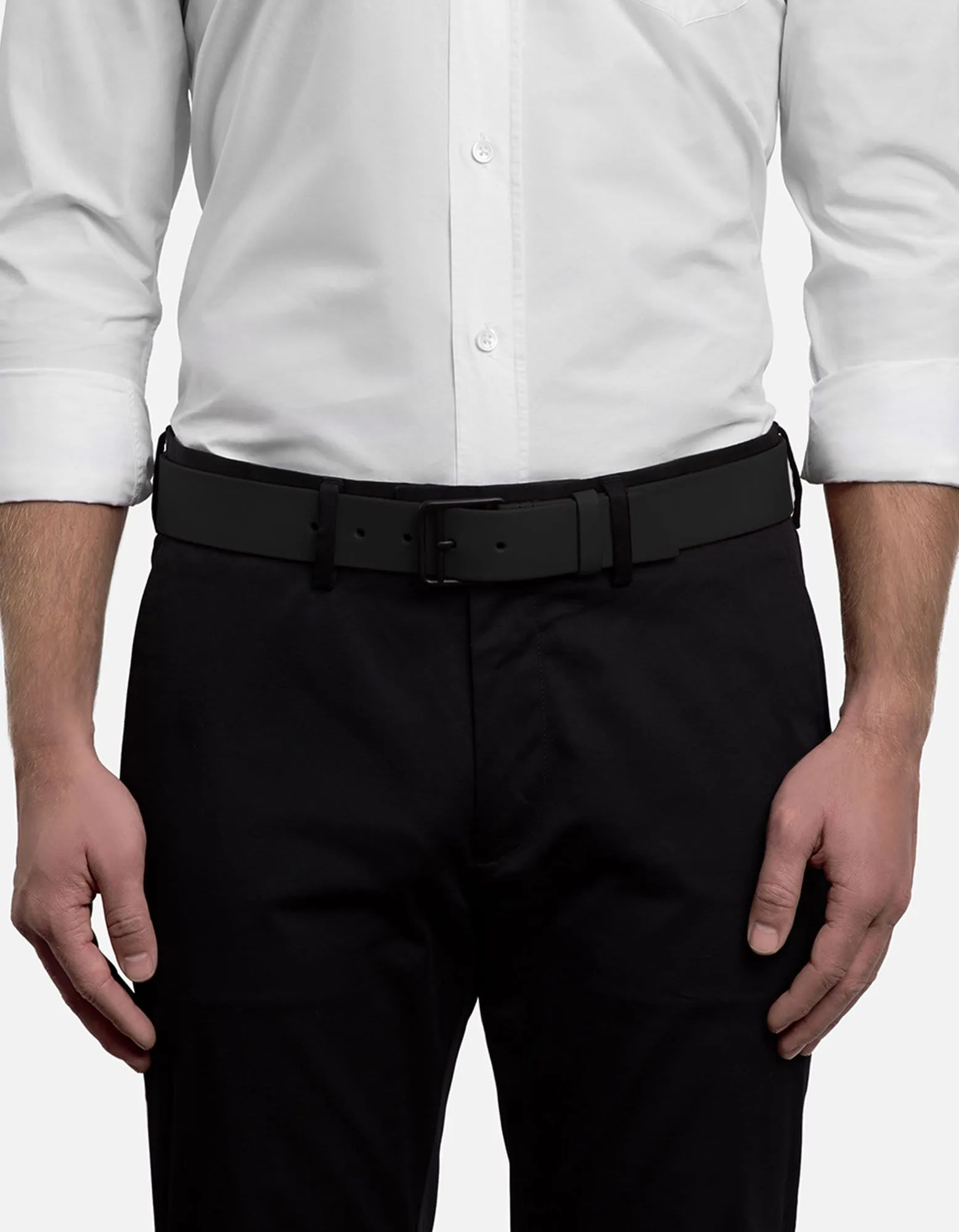 Black Leather Belt, Noir Buckle sold by Miansai product image thumbnail 3