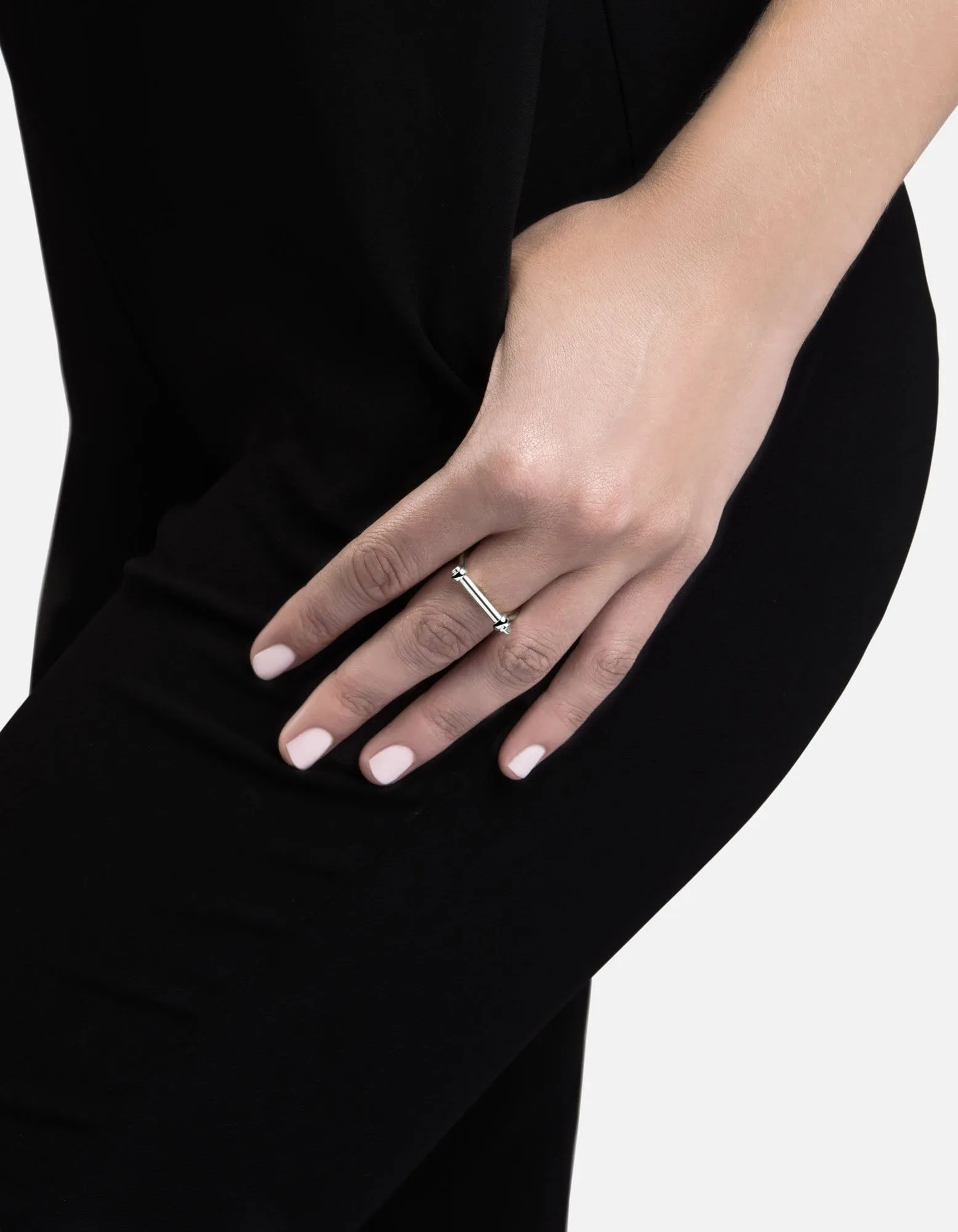 Thin Screw Cuff Ring, Sterling Silver sold by Miansai product image thumbnail 3