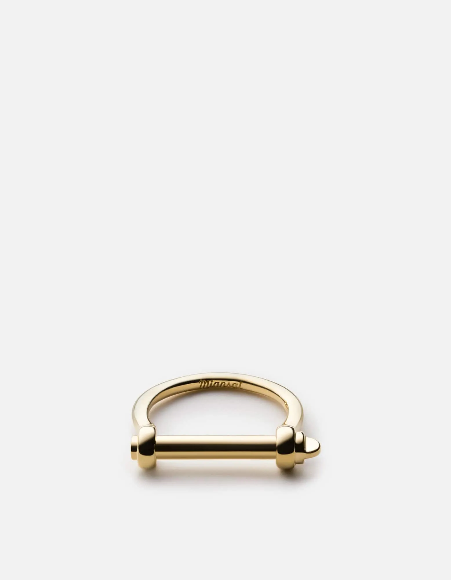 Thin Screw Cuff Ring, Gold Vermeil sold by Miansai