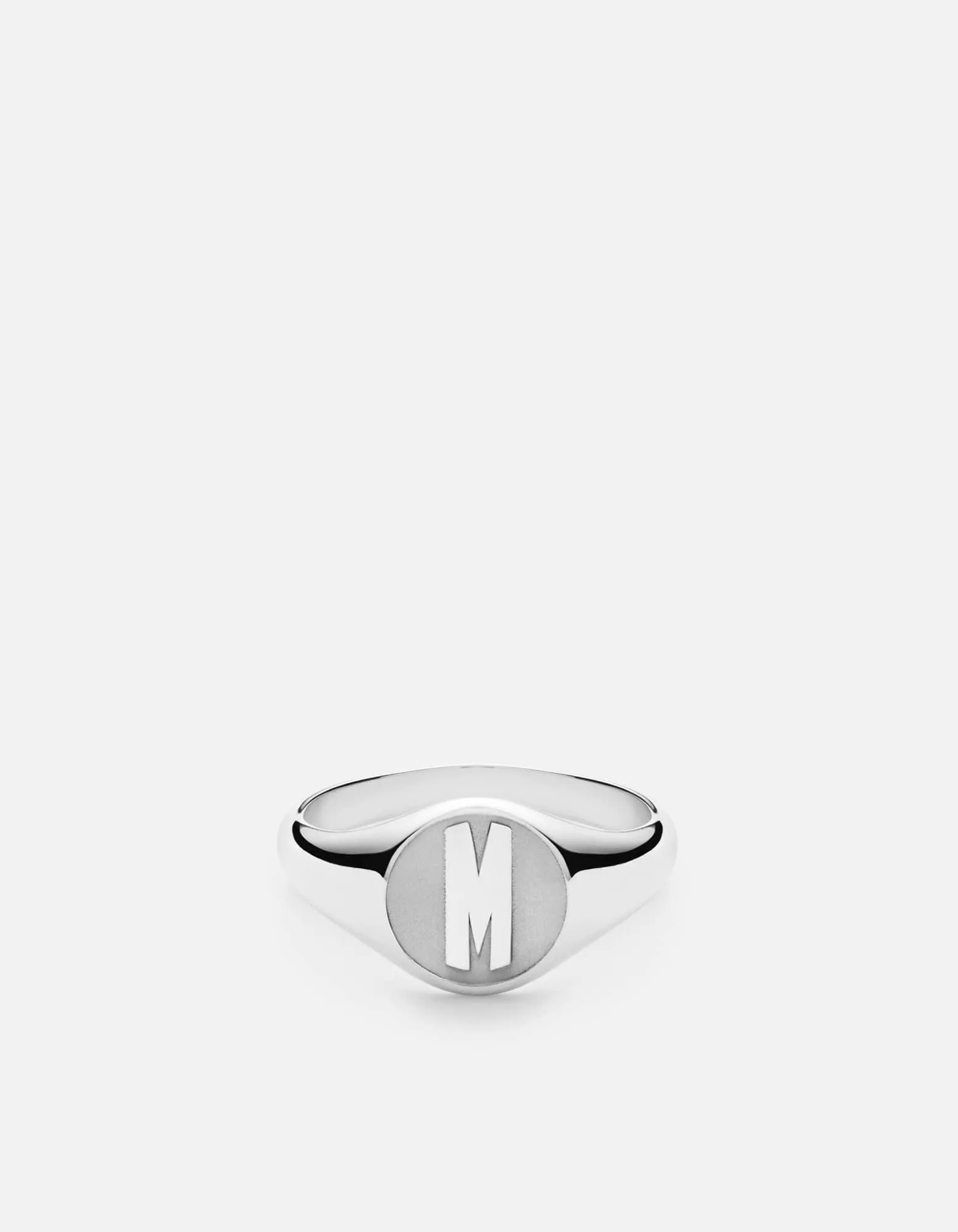 Signet Ring, Sterling Silver/3 Letter sold by Miansai product image thumbnail 3
