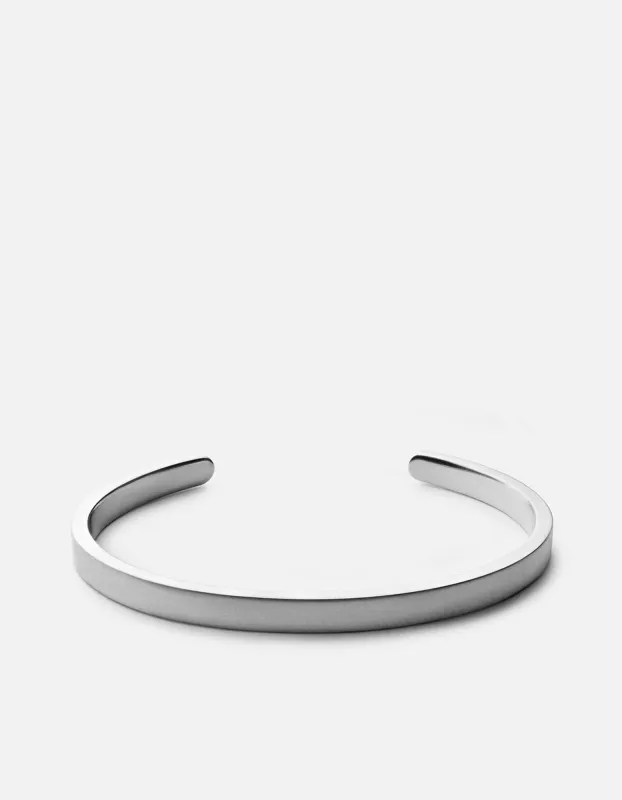 Singular Cuff, Matte Silver sold by Miansai