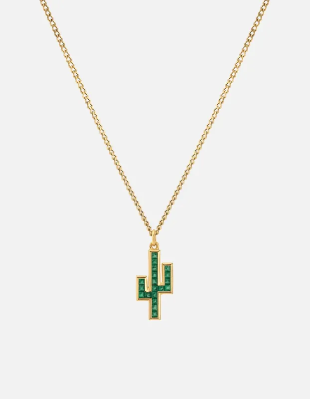 Cactus Onyx Necklace, Gold Vermeil made by Miansai