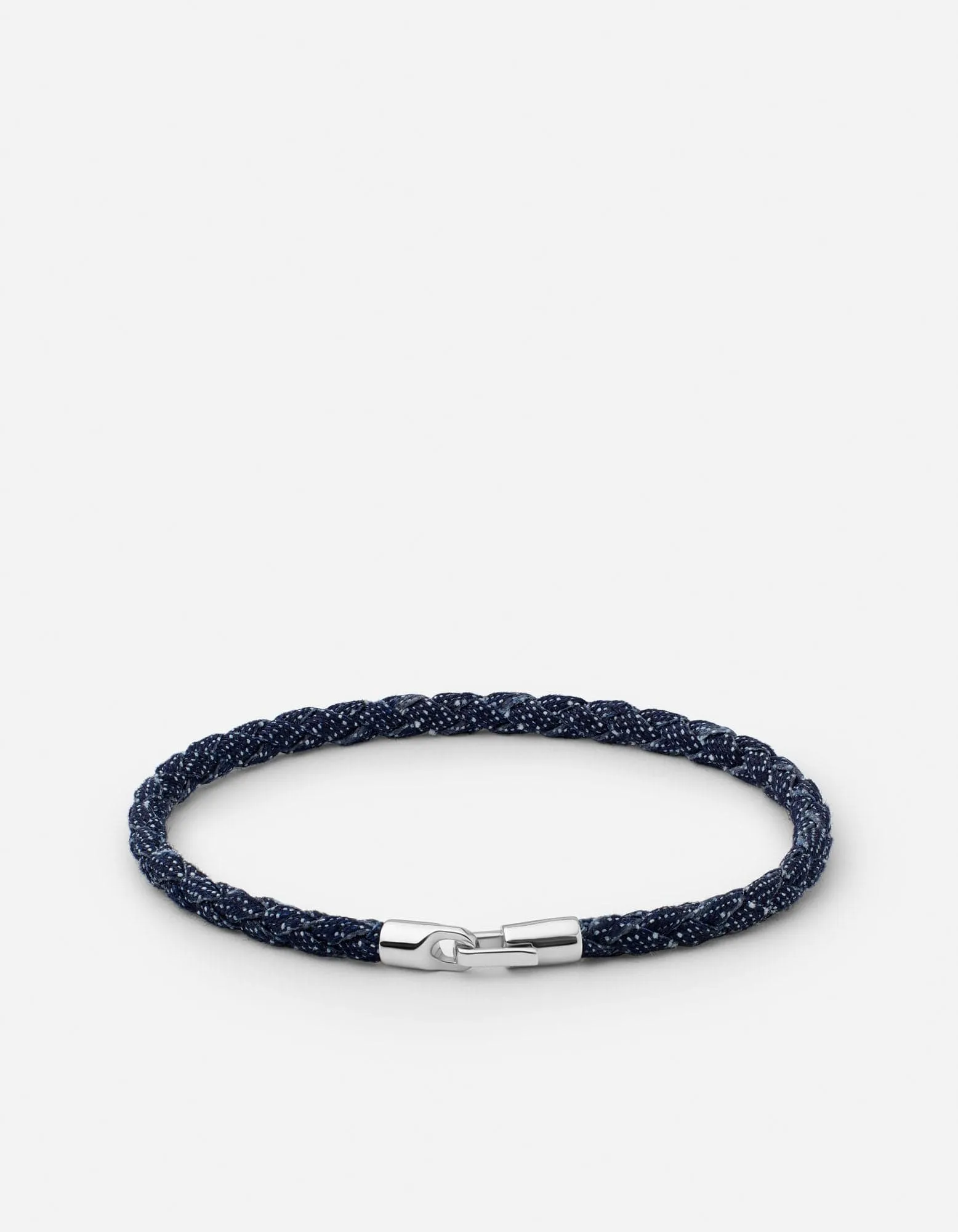 Cruz Denim Bracelet, Sterling Silver sold by Miansai