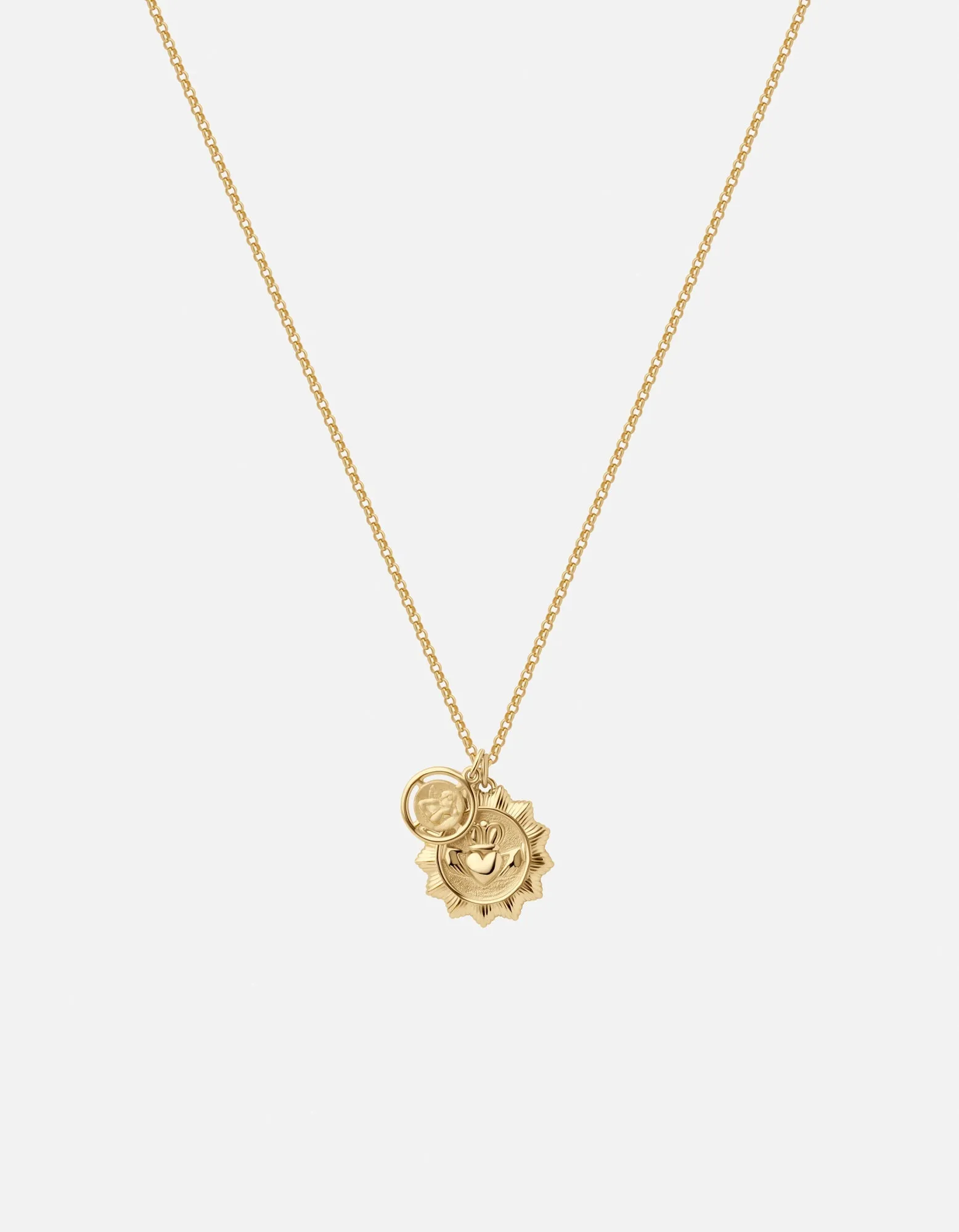 Claddagh Guardian Necklace, Gold Vermeil sold by Miansai