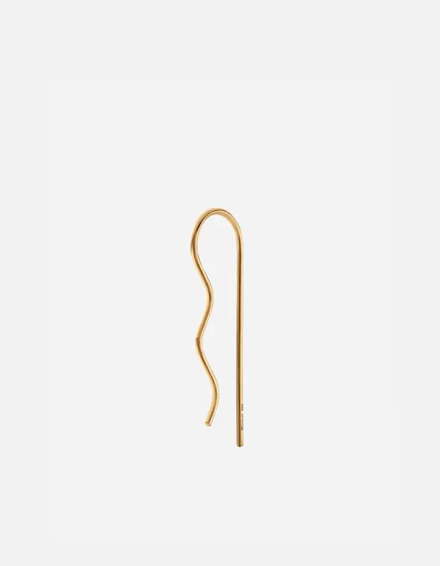 Curve Threader Earring, Gold Vermeil made by Miansai