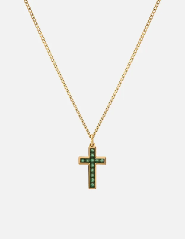 Cross Agate Necklace, Gold Vermeil sold by Miansai