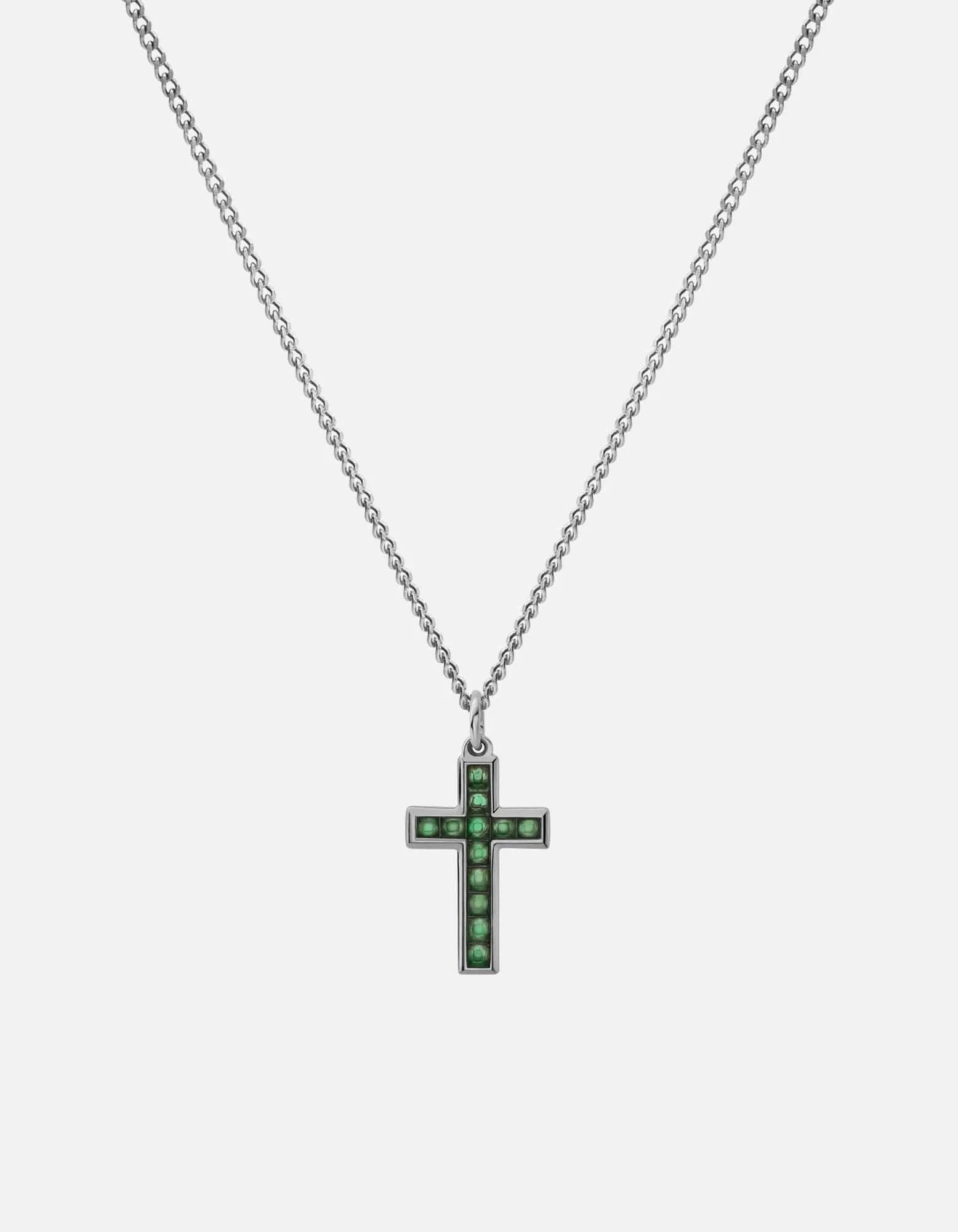 Cross Agate Necklace, Sterling Silver sold by Miansai