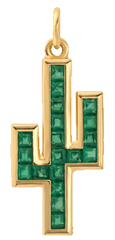 Cactus Green Onyx Pendant, Gold Vermeil sold by Miansai