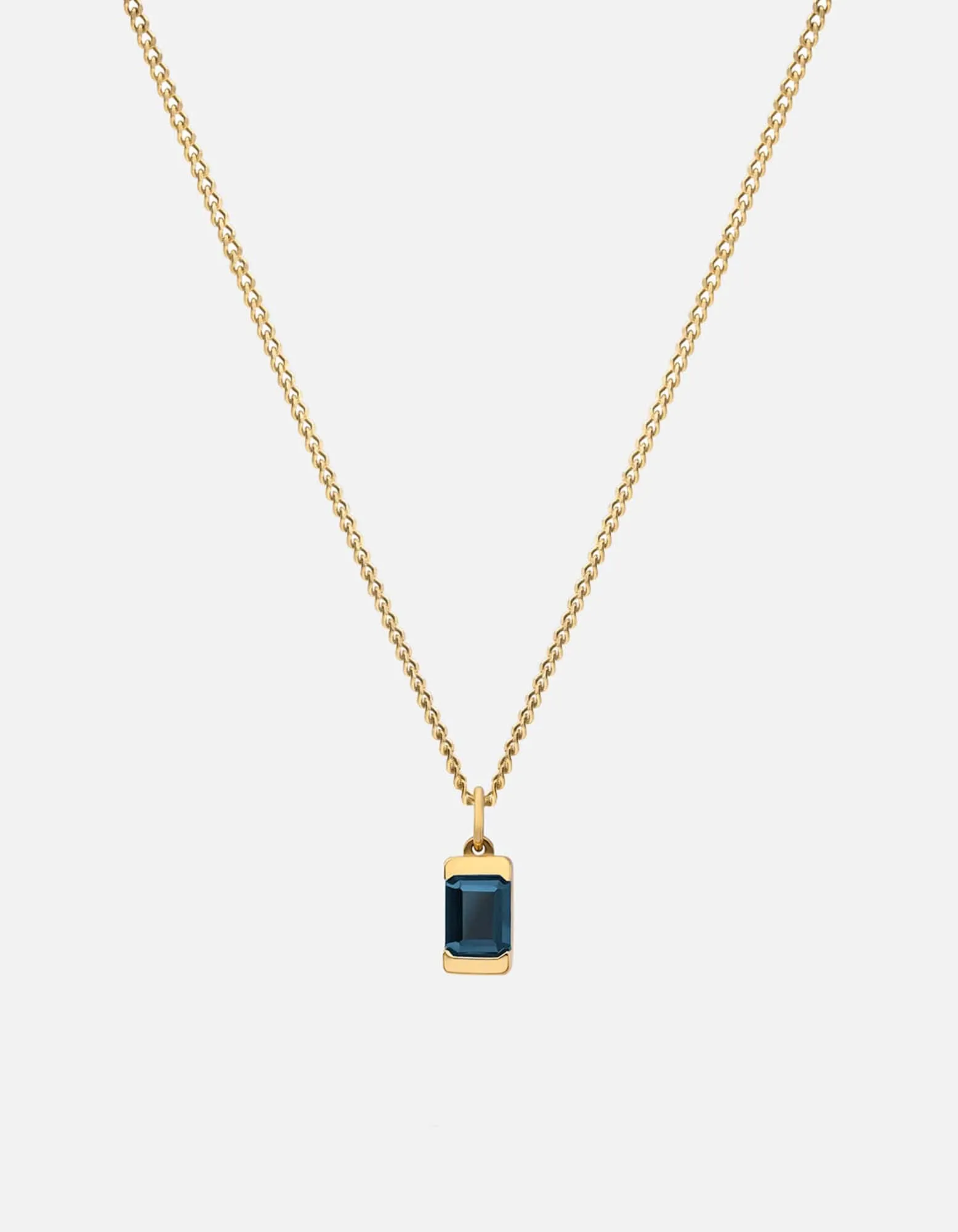Valor Blue Topaz Necklace, Gold Vermeil sold by Miansai