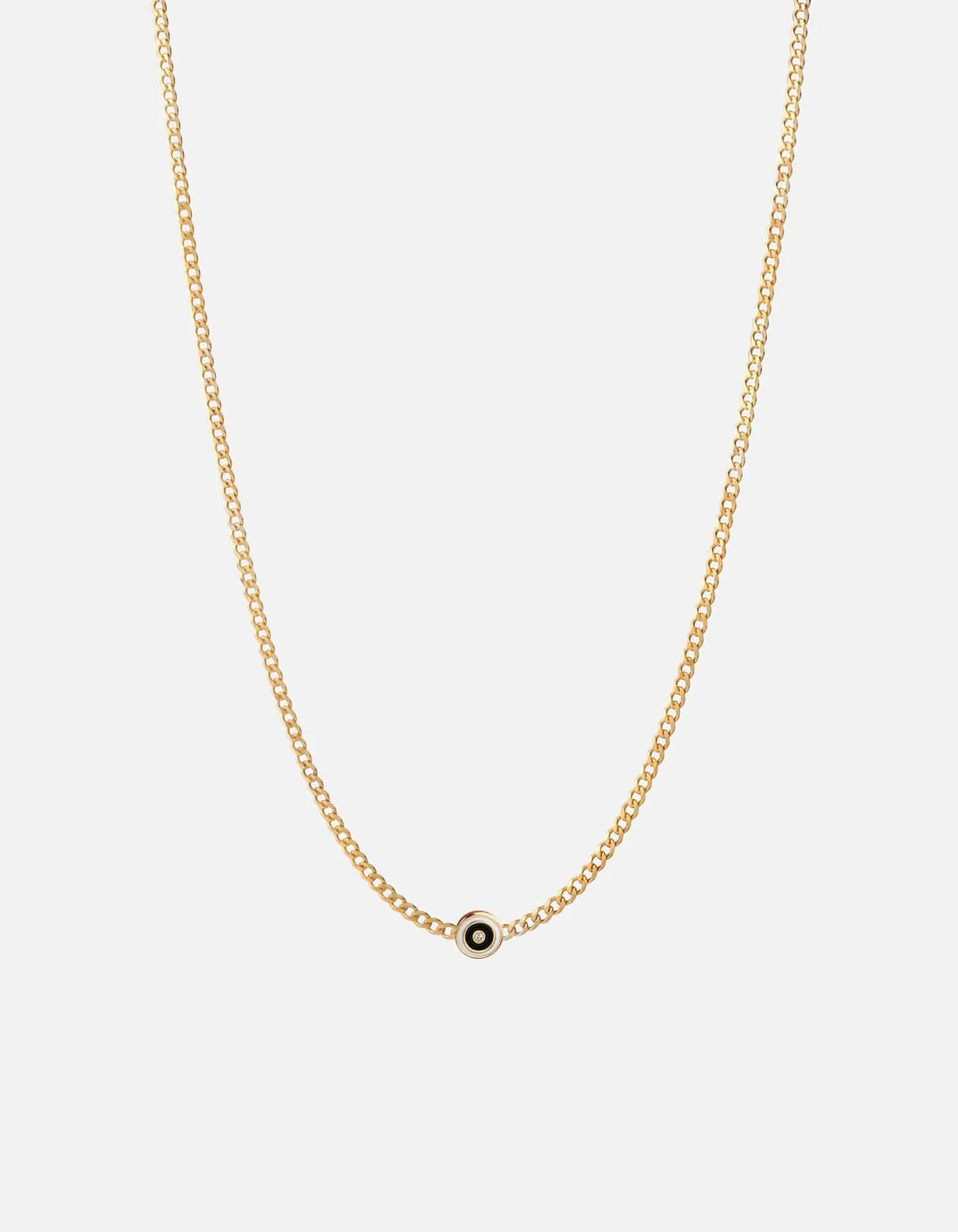 Opus Sapphire Type Chain Necklace, Gold Vermeil/Black sold by Miansai