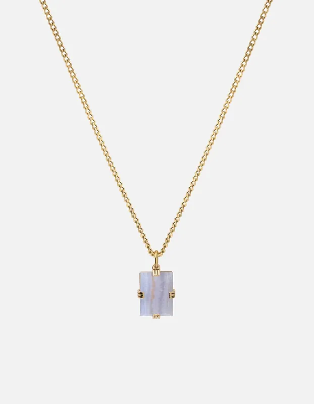 Lennox Agate Necklace, Gold Vermeil sold by Miansai