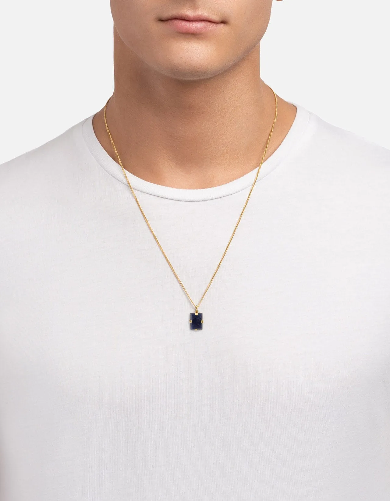 Lennox Sodalite Necklace, Gold Vermeil sold by Miansai product image thumbnail 3