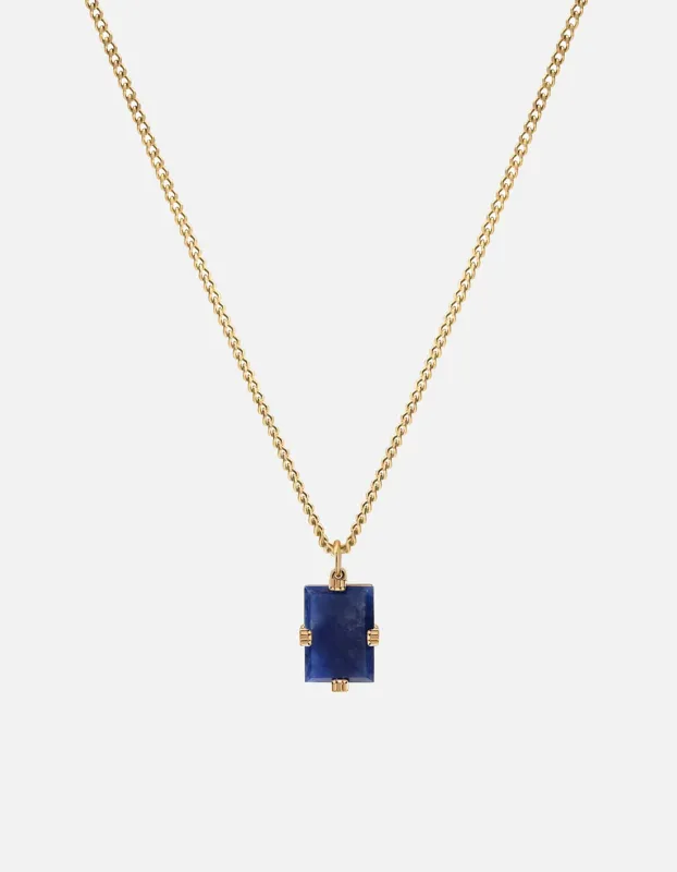 Lennox Sodalite Necklace, Gold Vermeil sold by Miansai