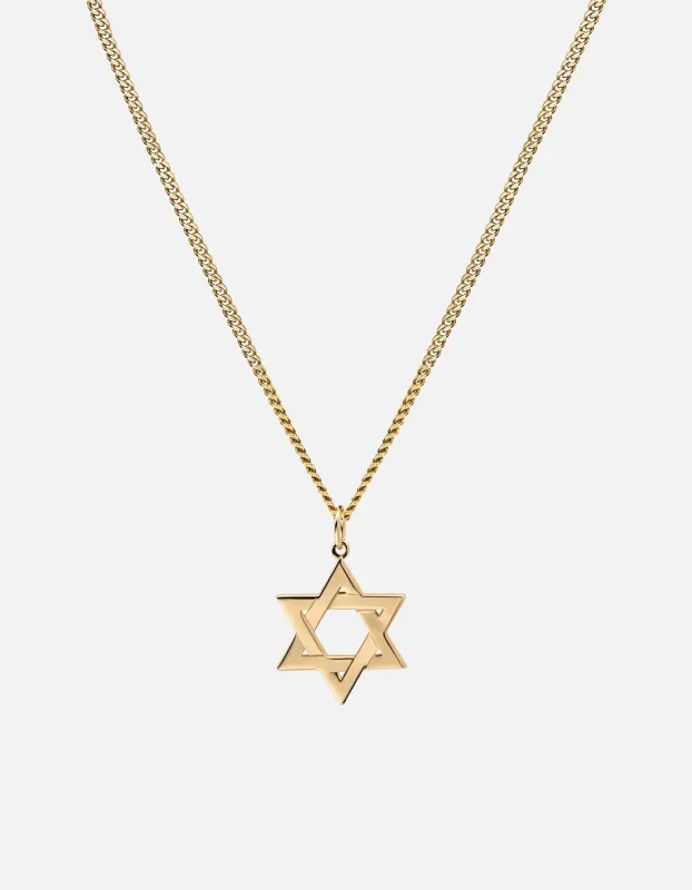Star of David I Necklace, Gold Vermeil sold by Miansai