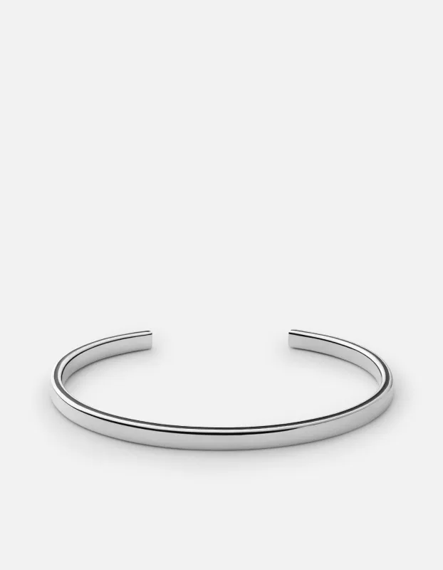 Ridge Cuff, Sterling Silver/Black sold by Miansai