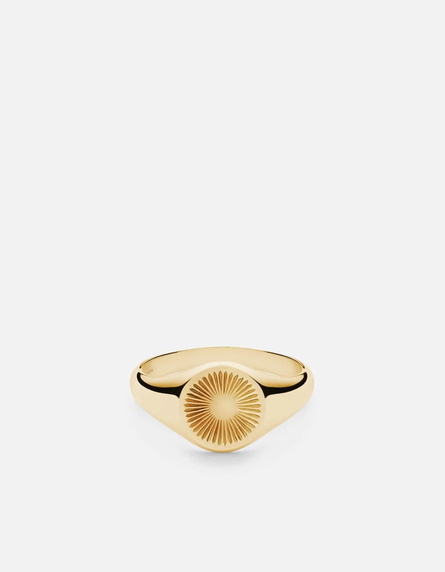 Solar Signet Ring, Gold Vermeil sold by Miansai