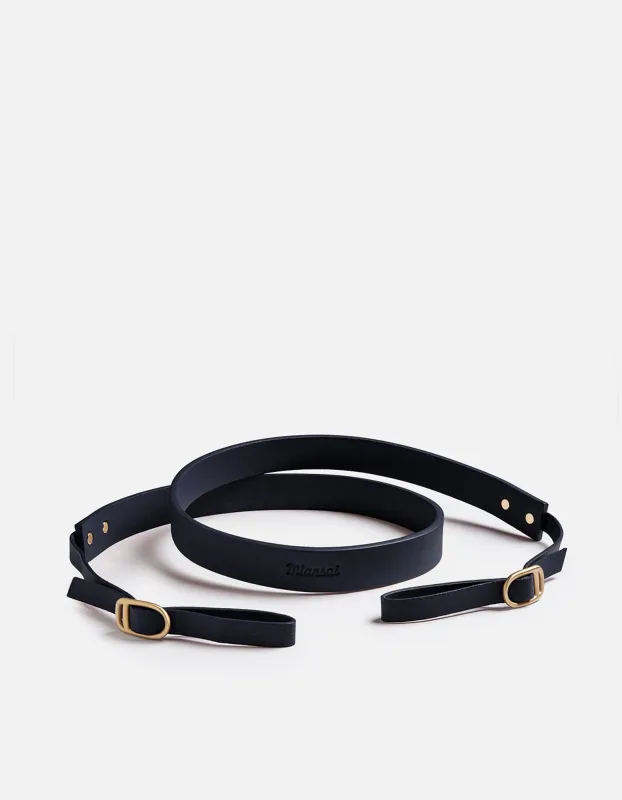 Camera Strap, Navy Leather sold by Miansai