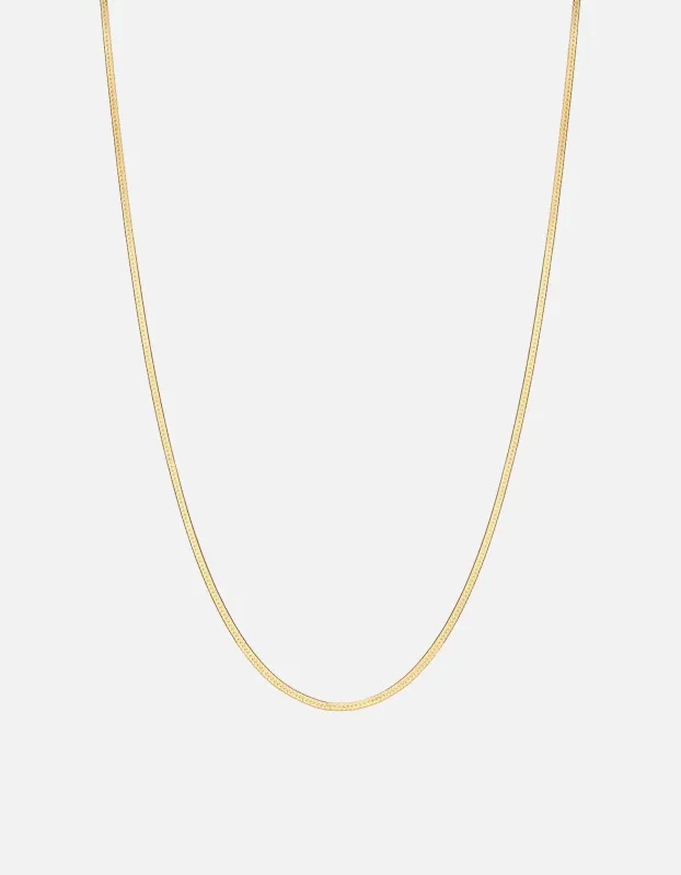 1.7mm Herringbone Necklace, Gold Vermeil sold by Miansai