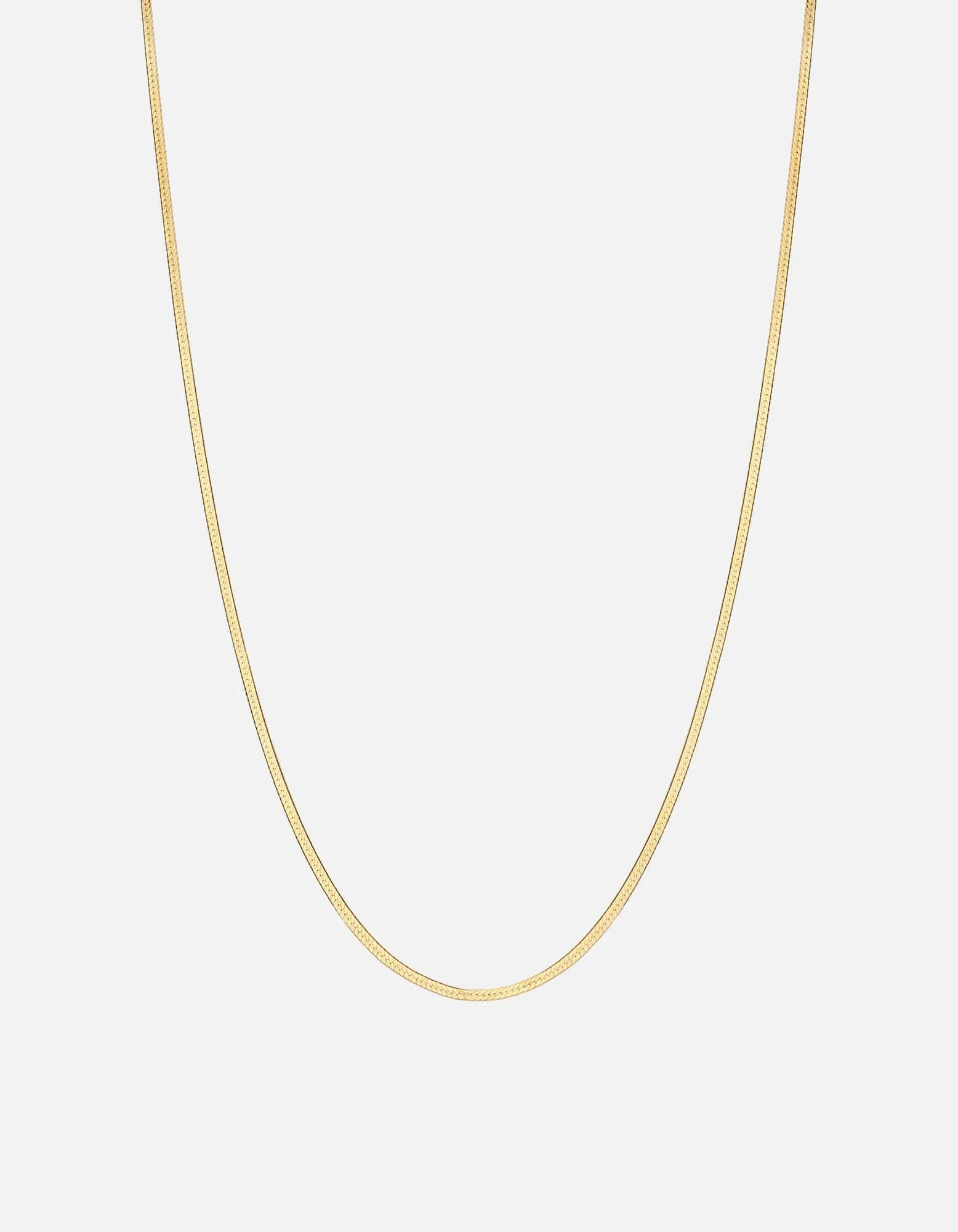1.7mm Herringbone Necklace, Gold Vermeil sold by Miansai