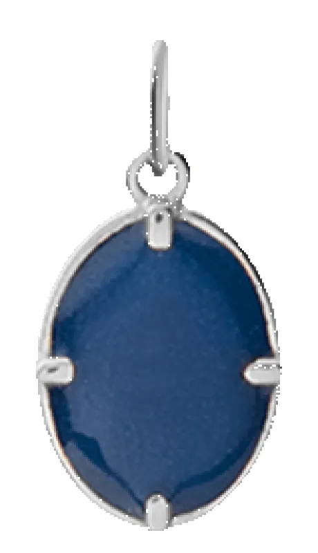 Portal Pendant w/ Blue Enamel, Sterling Silver sold by Miansai