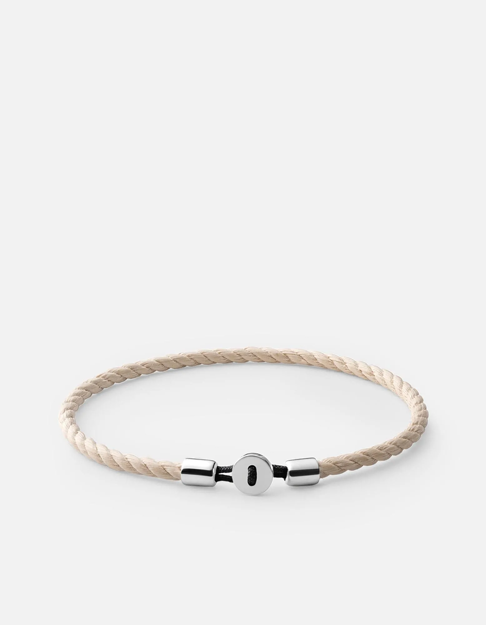 Nexus Cotton Rope Bracelet, Sterling Silver sold by Miansai
