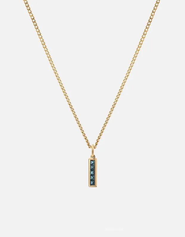Slim Totem Topaz Necklace, Gold Vermeil sold by Miansai