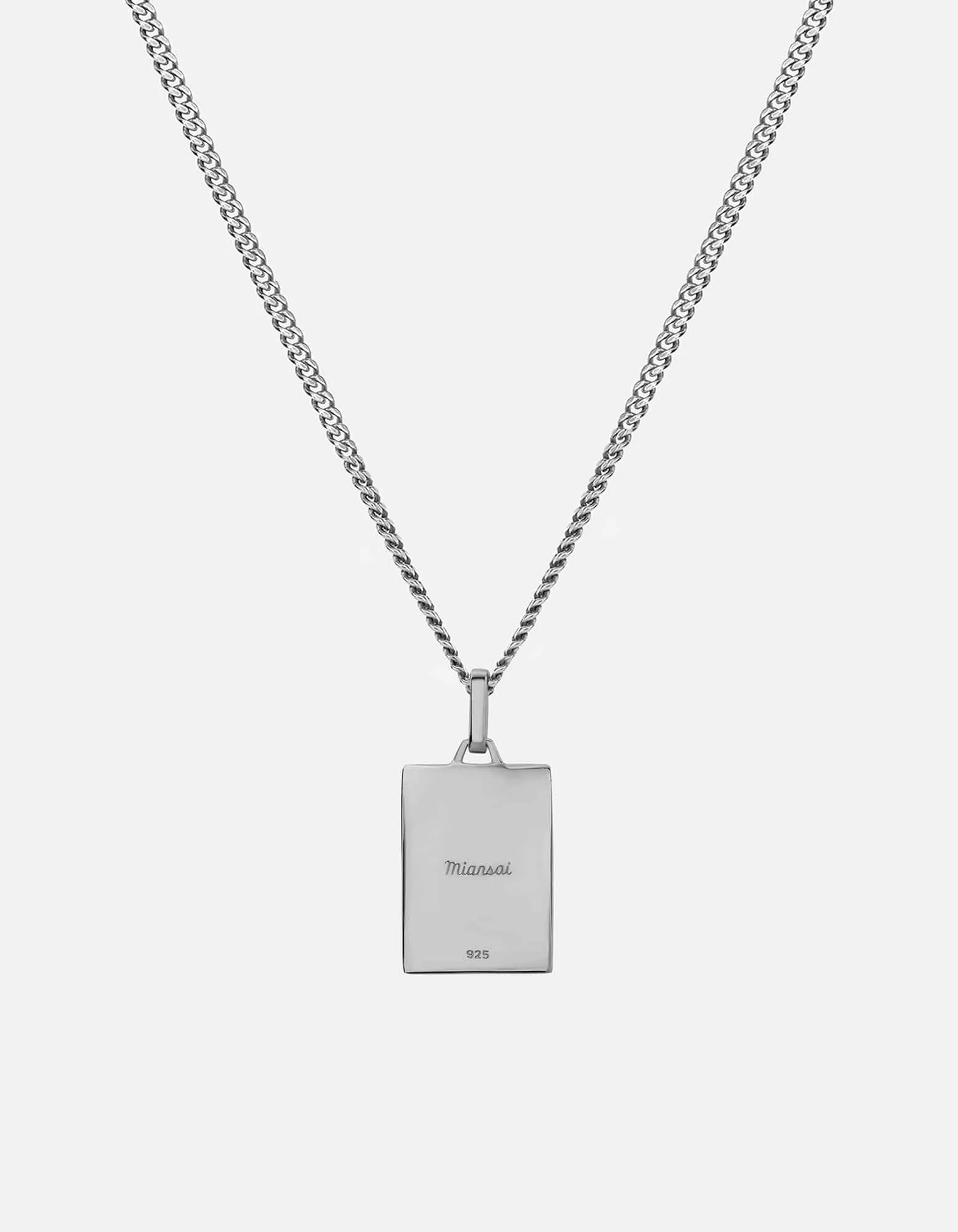 Enzo Necklace, Sterling Silver/Black loop sold by Miansai product image thumbnail 2