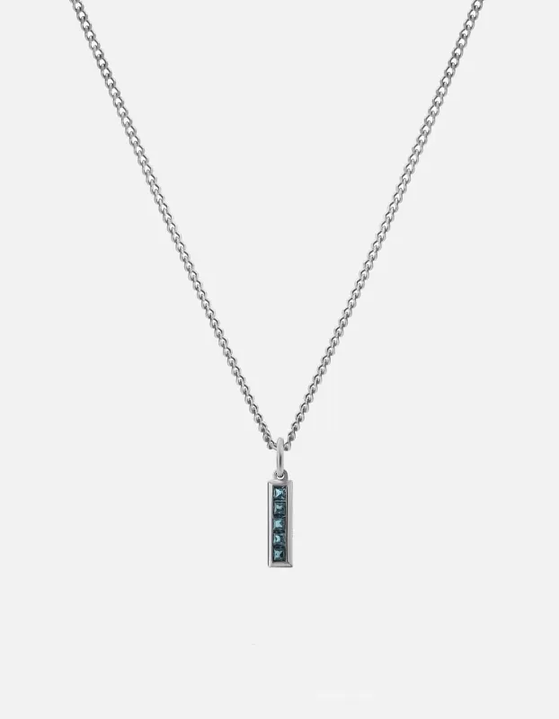 Slim Totem Topaz Necklace, Sterling Silver sold by Miansai