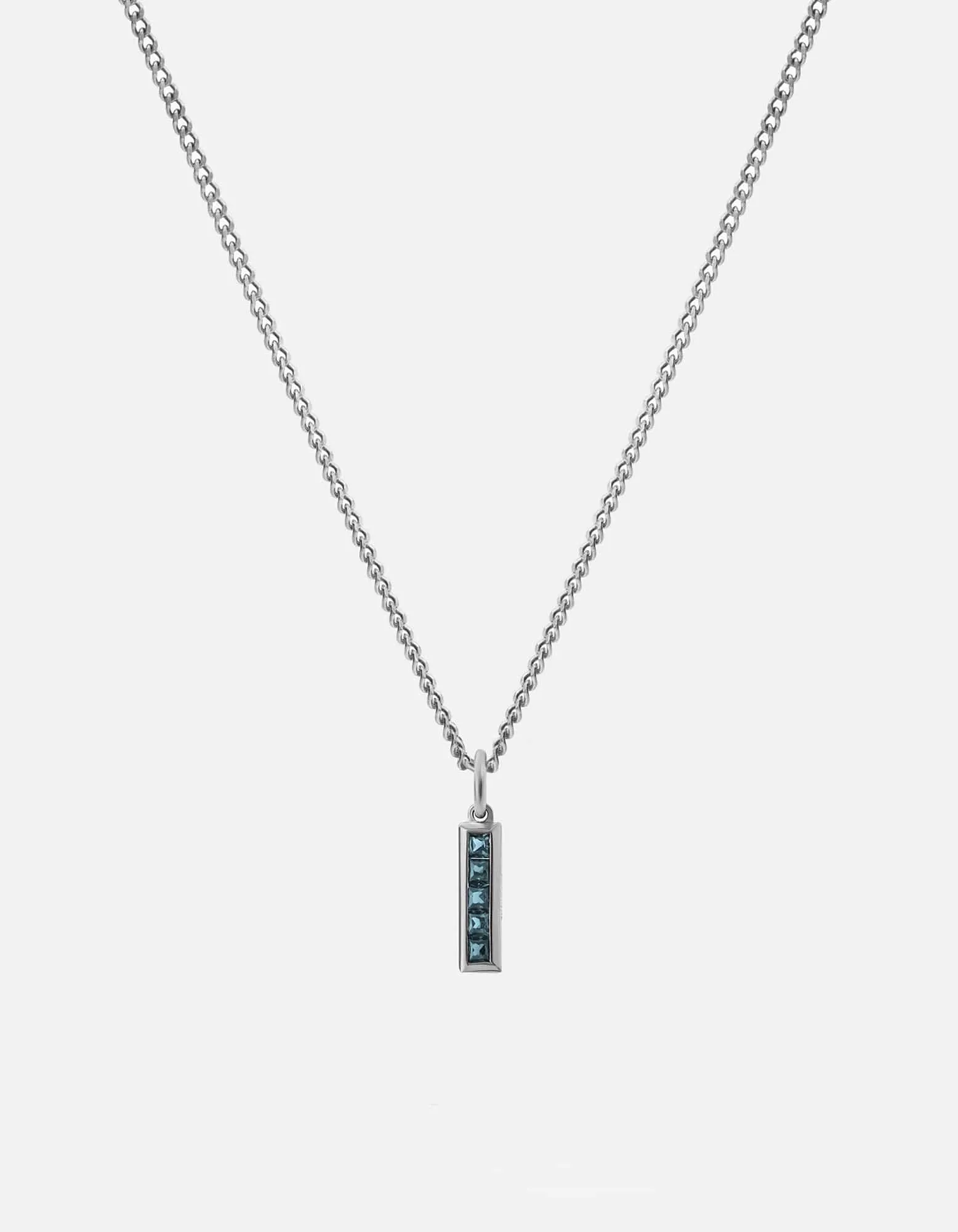 Slim Totem Topaz Necklace, Sterling Silver sold by Miansai