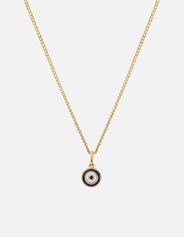 Ojos Necklace, Gold Vermeil/Blue sold by Miansai