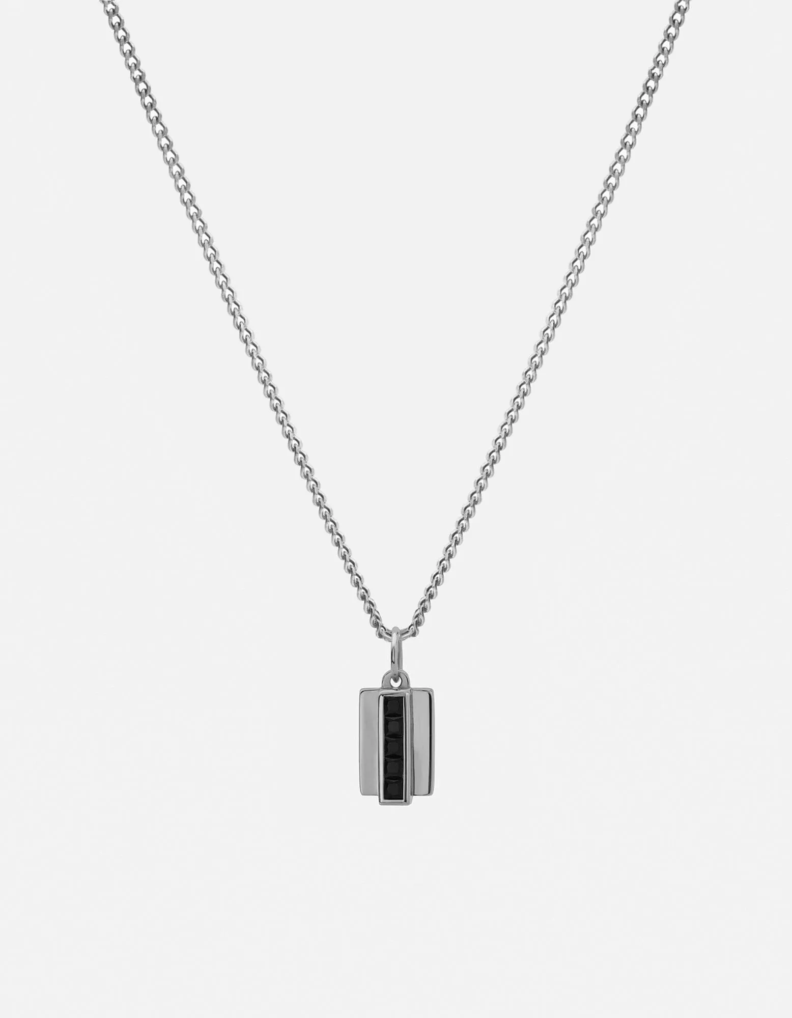 Vertigo Onyx Necklace, Sterling Silver sold by Miansai