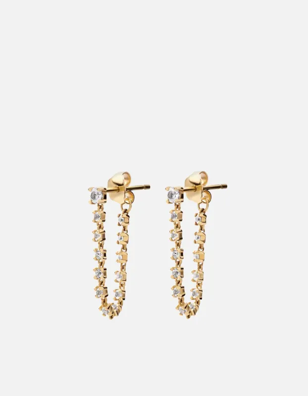 Comet Earrings, Gold Vermeil/Sapphire sold by Miansai