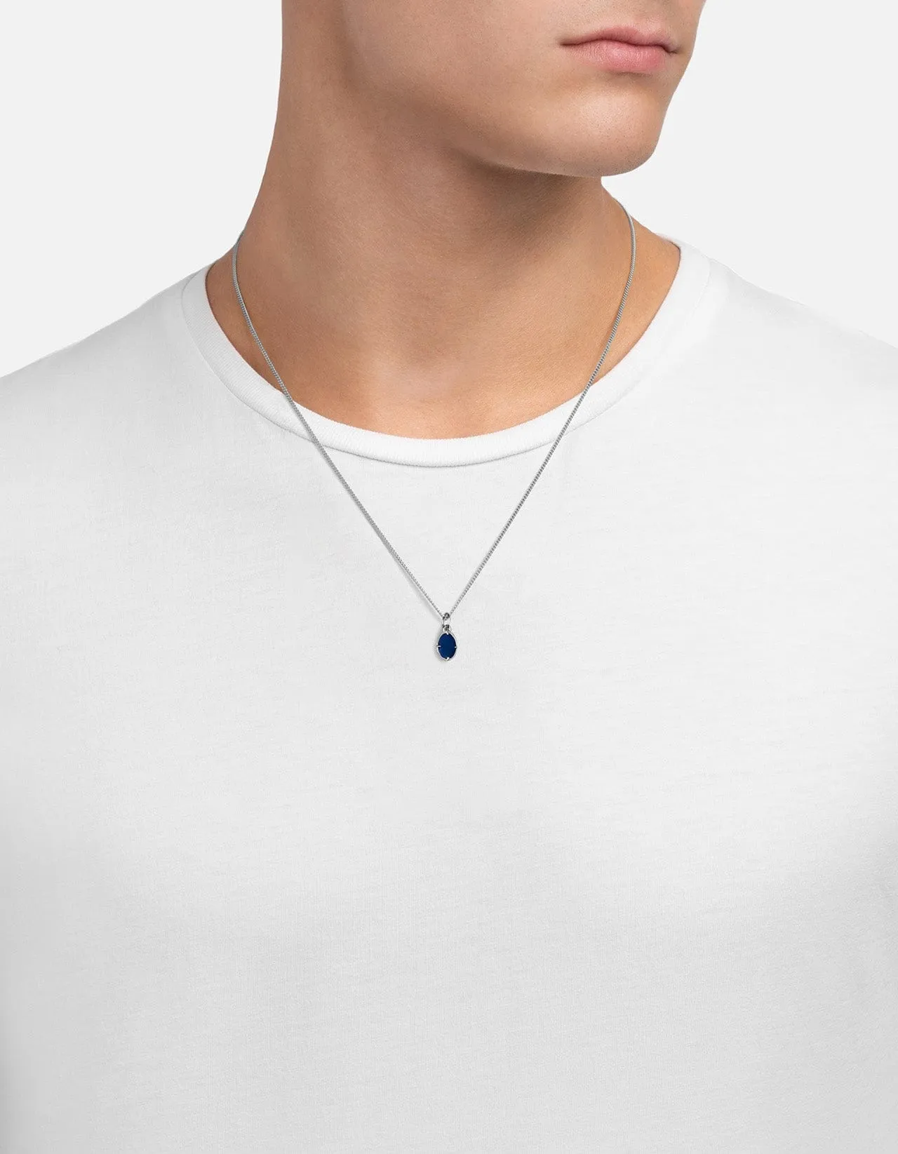 Portal Necklace, Sterling Silver/Blue sold by Miansai product image thumbnail 3