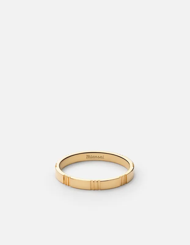 Bolt Ring, Gold Vermeil sold by Miansai