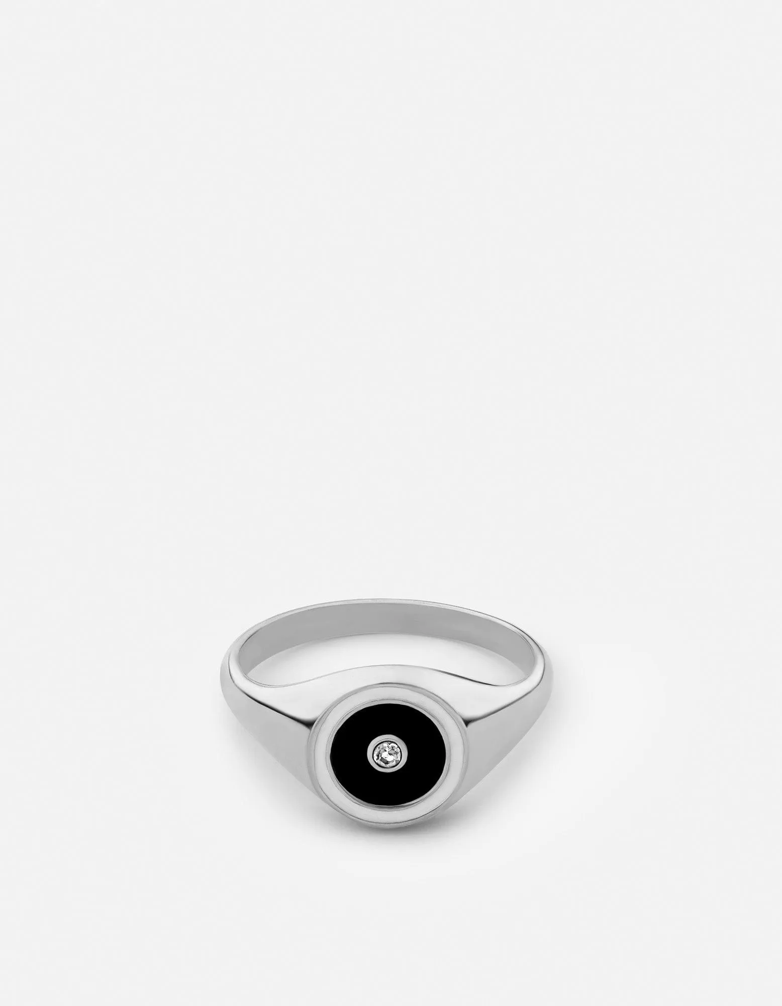Opus Sapphire Ring, Sterling Silver/Black sold by Miansai