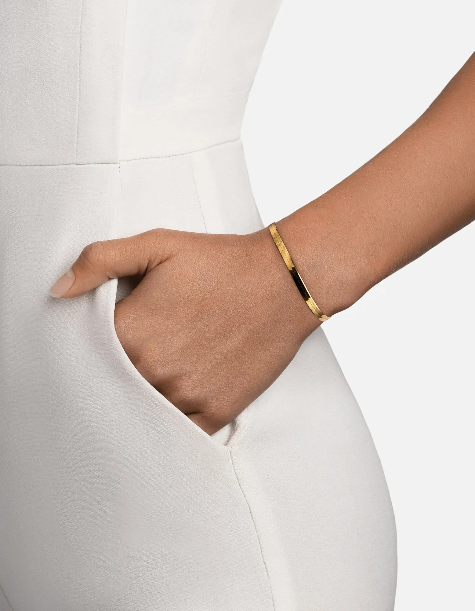 Herringbone Bracelet, Gold Vermeil sold by Miansai product image thumbnail 3