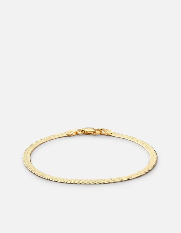 Herringbone Bracelet, Gold Vermeil sold by Miansai