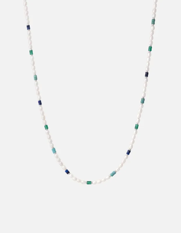 Ravi Pearl Necklace, Sterling Silver sold by Miansai