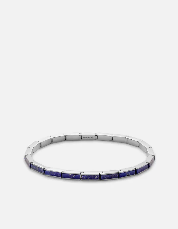 Line Lapis Bracelet, Sterling Silver sold by Miansai