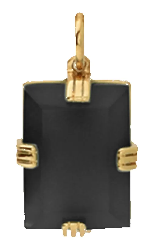 Lennox Pendant w/ Onyx Stone, Gold Vermeil sold by Miansai