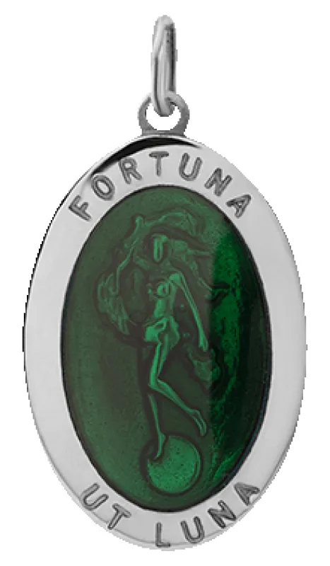 Fortuna Pendant w/Green Enamel, Sterling Silver sold by Miansai