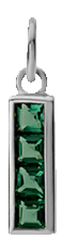 Totem 4 Stone Pendant, Green Agate, Sterling Silver sold by Miansai